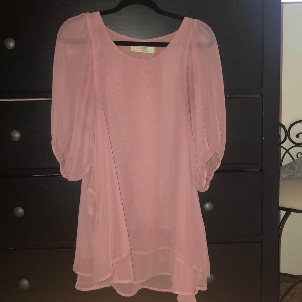Lucy Love pink shift dress